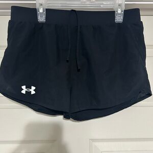 Under Armour Black Athletic Shorts Lightweight Performance